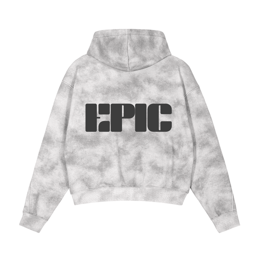 Adult Dirty Washed Boxy Zip-up