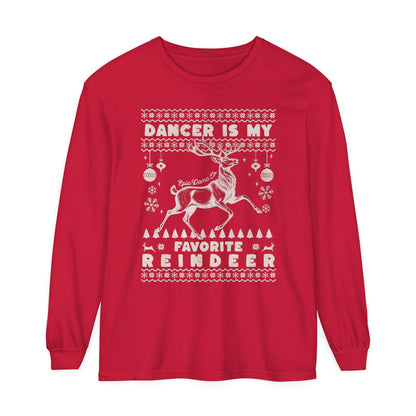 Adult "Dancer the Reindeer" Long Sleeve Tee