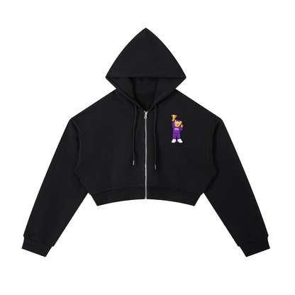 Adult Epic Bear Cropped Zip Up