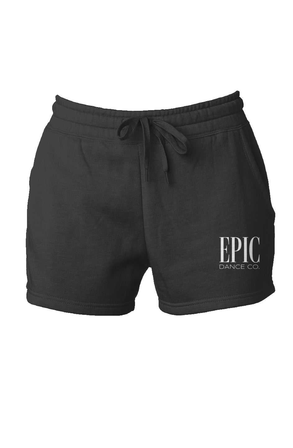 Adult Embroidered Shorts (Black)