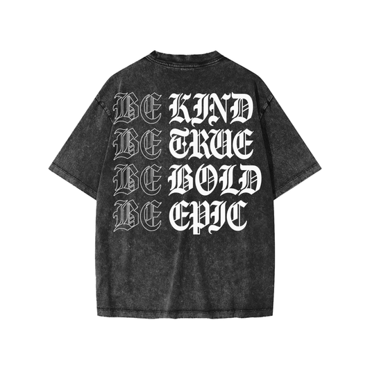 Youth Be Epic Snow Washed Oversized Tee