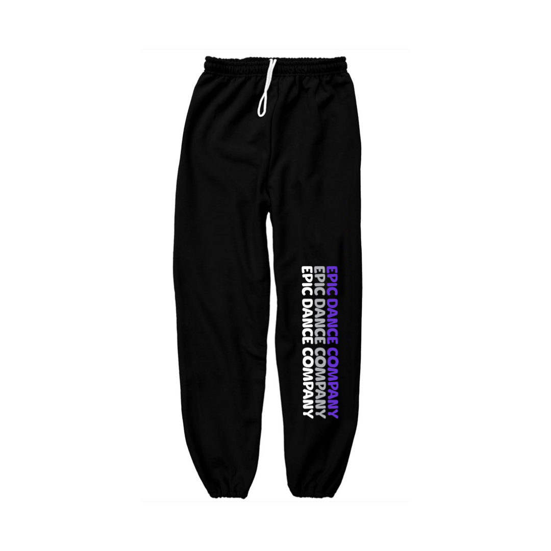 Epic Dance Company Adult Sweatpants Black