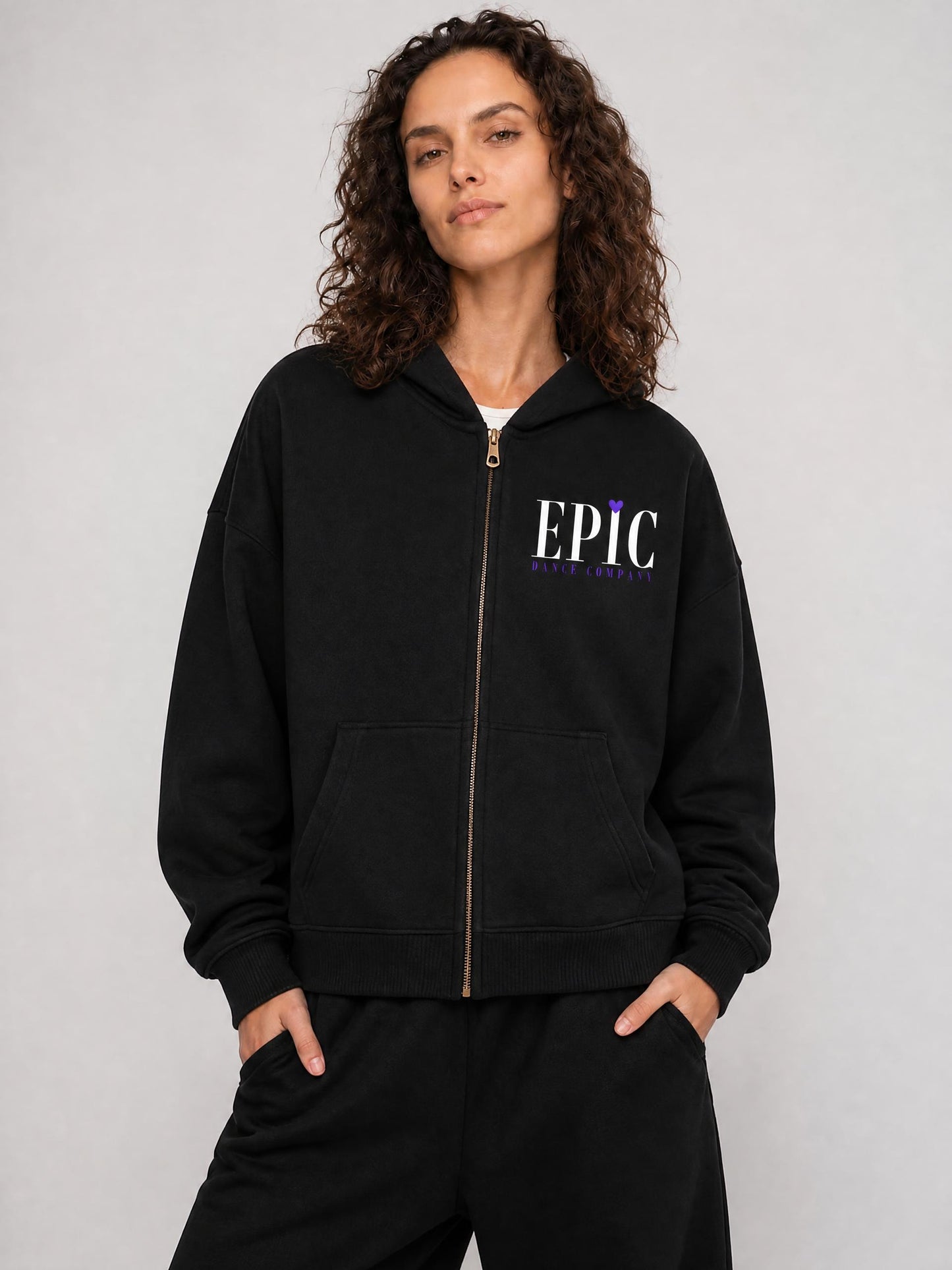 Adult Epic Essential Oversized Boxy Fit Zip Up