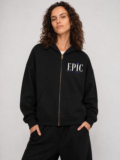 Adult Epic Essential Oversized Boxy Fit Zip Up
