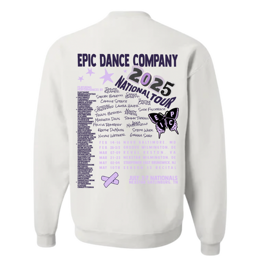 Youth Exclusive 2025 Company Tour Crewneck (White)