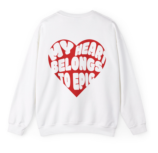 Adult My Heart Belongs to Epic Crewneck