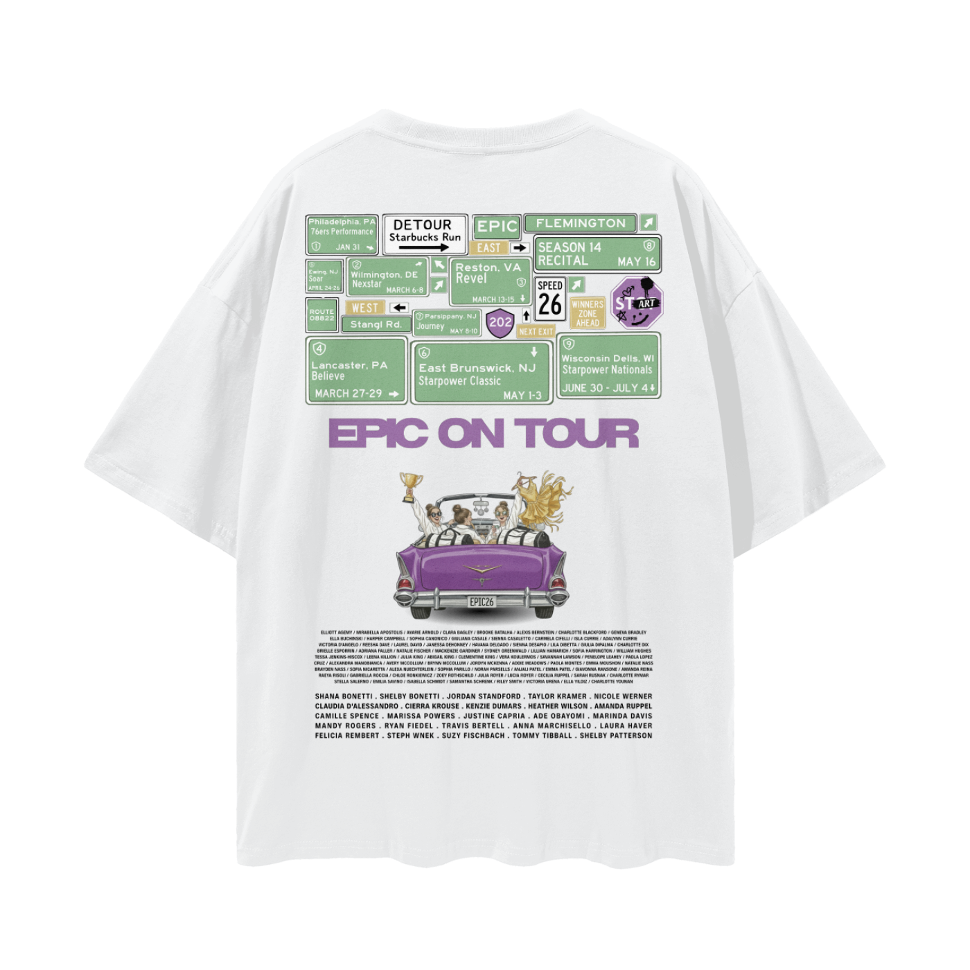 Adult On The Road 26' Tour Tee