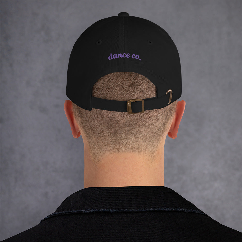 Adult Tagline Baseball Hat "Purple Embroidery"