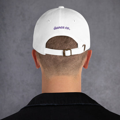 Adult Tagline Baseball Hat "Purple Embroidery"