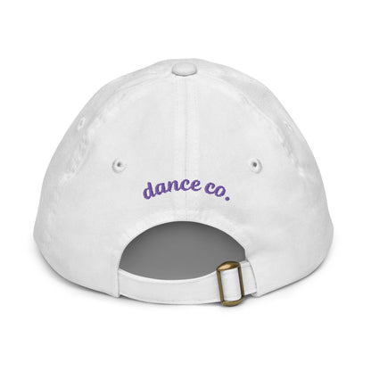 Youth Tagline Baseball Hat "Purple Embroidery"